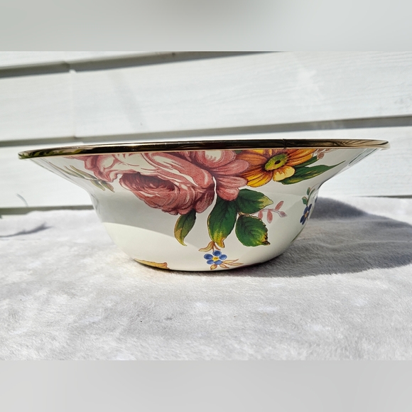 Mackenzie Childs Flower Market White Serving Bowl - Picture 5 of 8